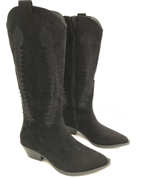 Botas con Motivo Cowboy - Negro