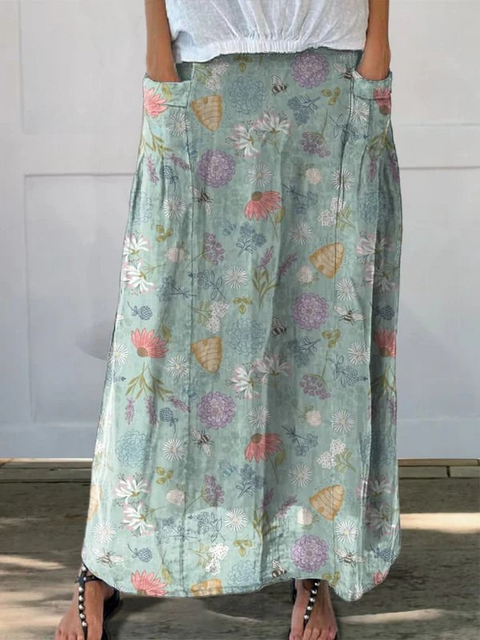 Falda Estampada Ligera