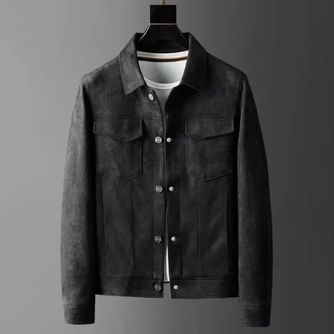 Chaqueta de cuero elegante