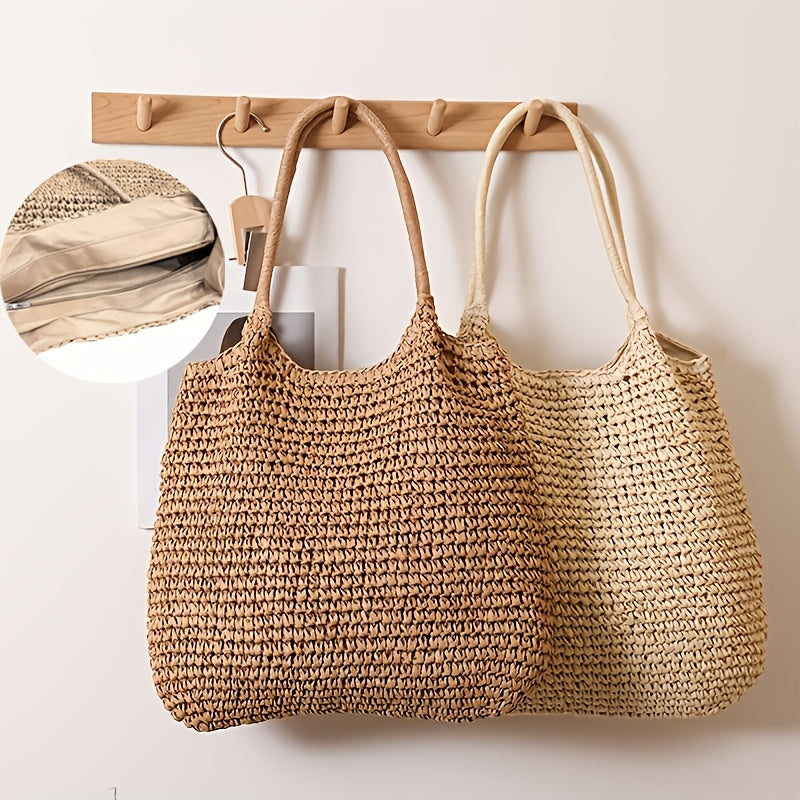 Marisol | Bolso de Asas de Paja Trenzada