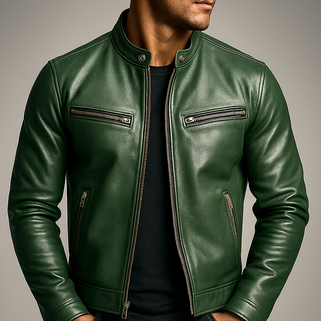 Chaqueta de cuero Vintage