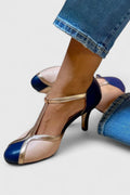 Tazariah | Sandalias de Mujer de Tacón Ancho con Tira en T