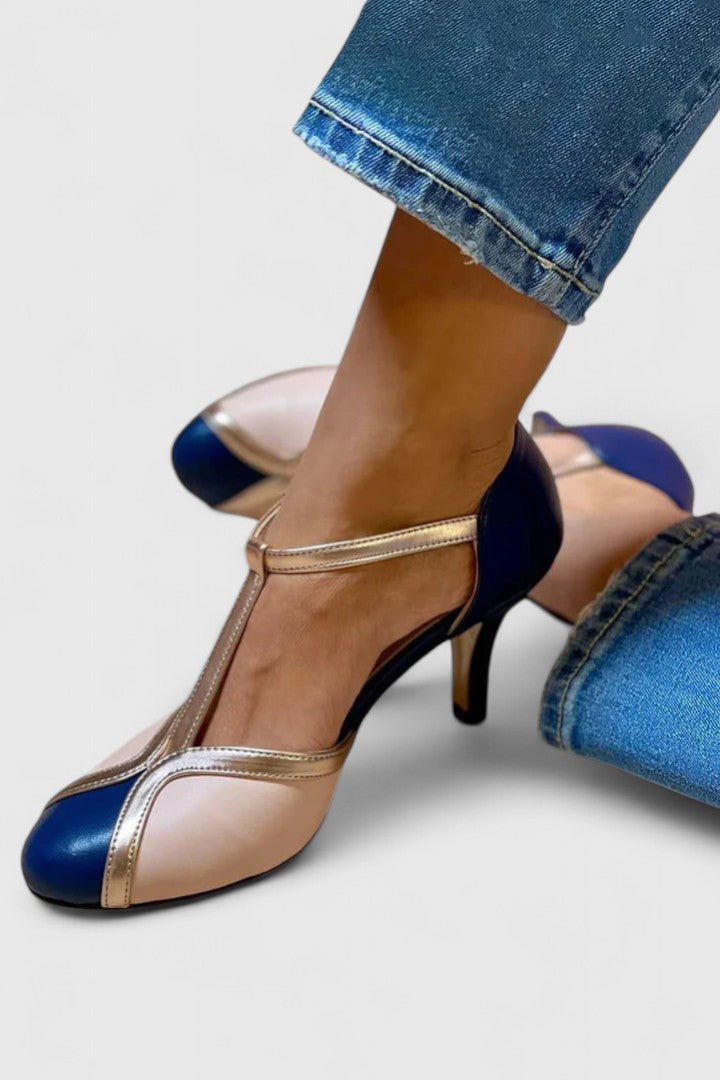 Tazariah | Sandalias de Mujer de Tacón Ancho con Tira en T