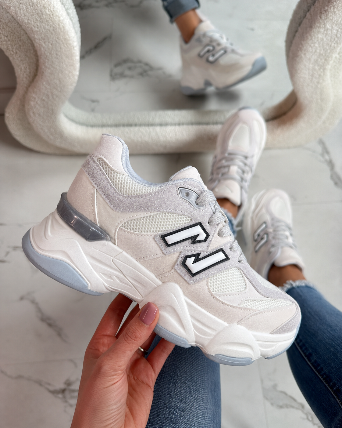 Zapatillas 11 Blanco Roto