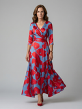 Andrea | Vestido Midi con Escote Cruzado