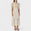 Mira - Vestidos maxi de organza tejida