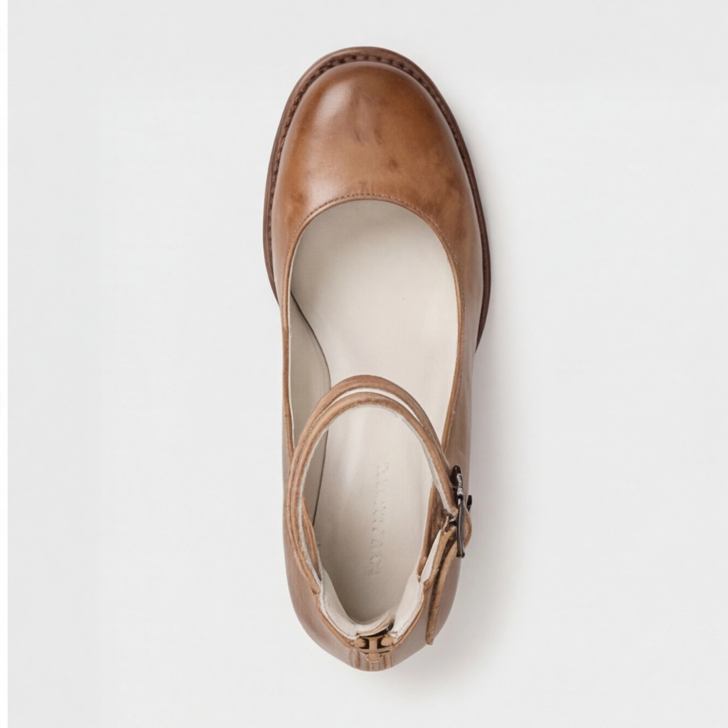 Nina | Sandalias de Mujer de Tacón Ancho con Tiras