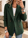 Carla | Blazer cruzado con mangas de punto para mujer