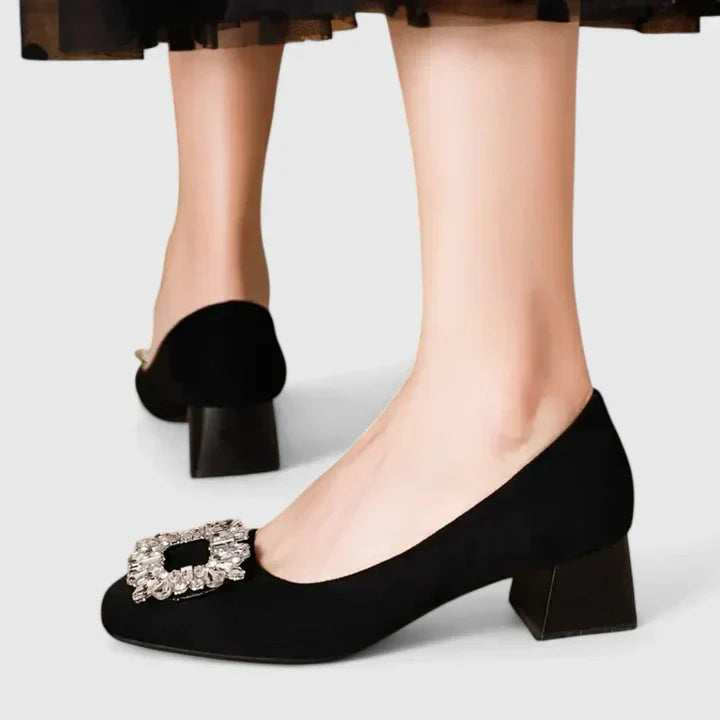 Julianyssa | Zapatos de Mujer de Tacón Ancho Acolchados