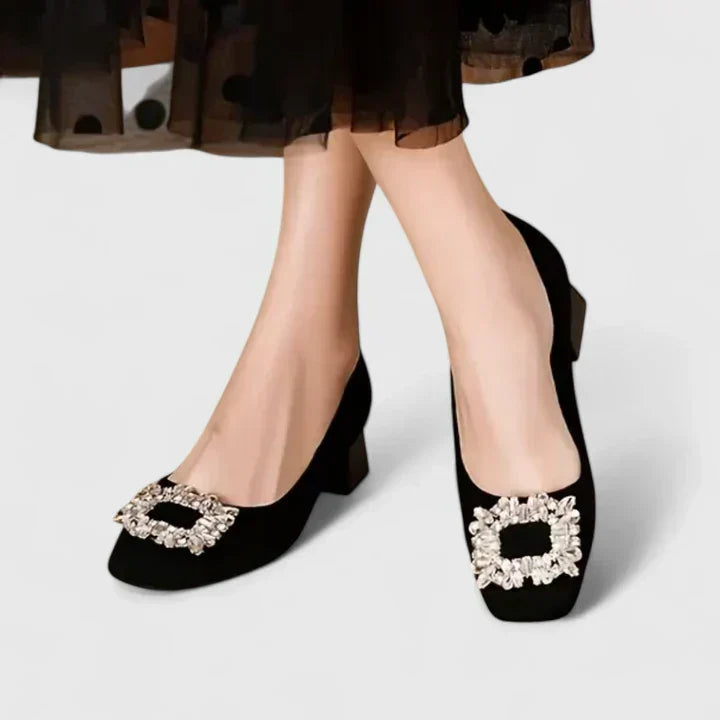 Julianyssa | Zapatos de Mujer de Tacón Ancho Acolchados