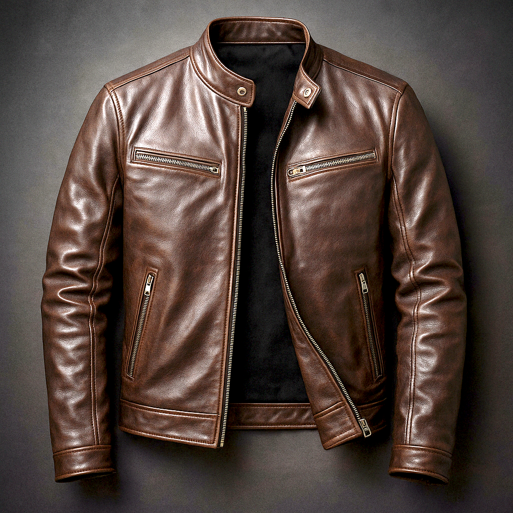 Chaqueta de cuero Vintage