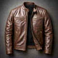 Chaqueta de cuero Vintage