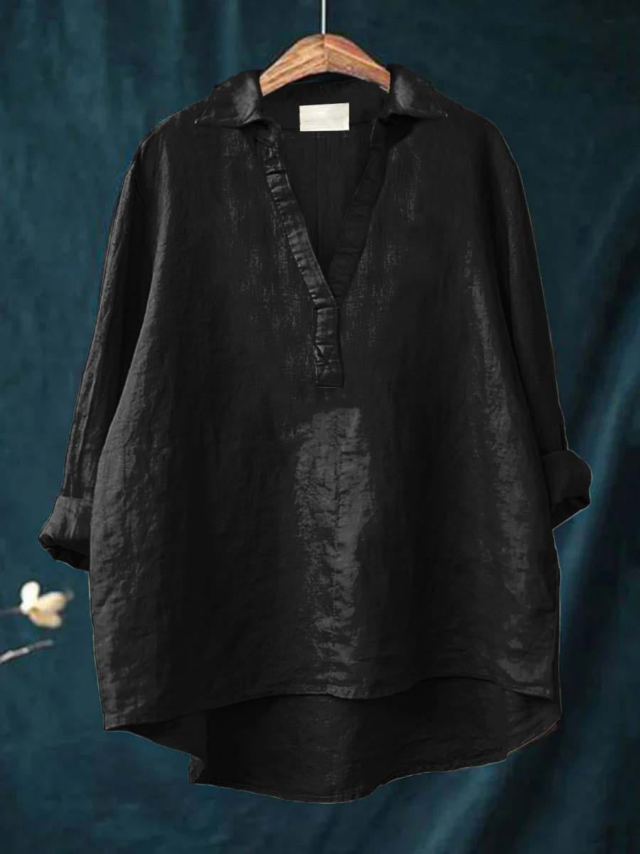 Andrea | Elegante Blusa de Verano de Lino