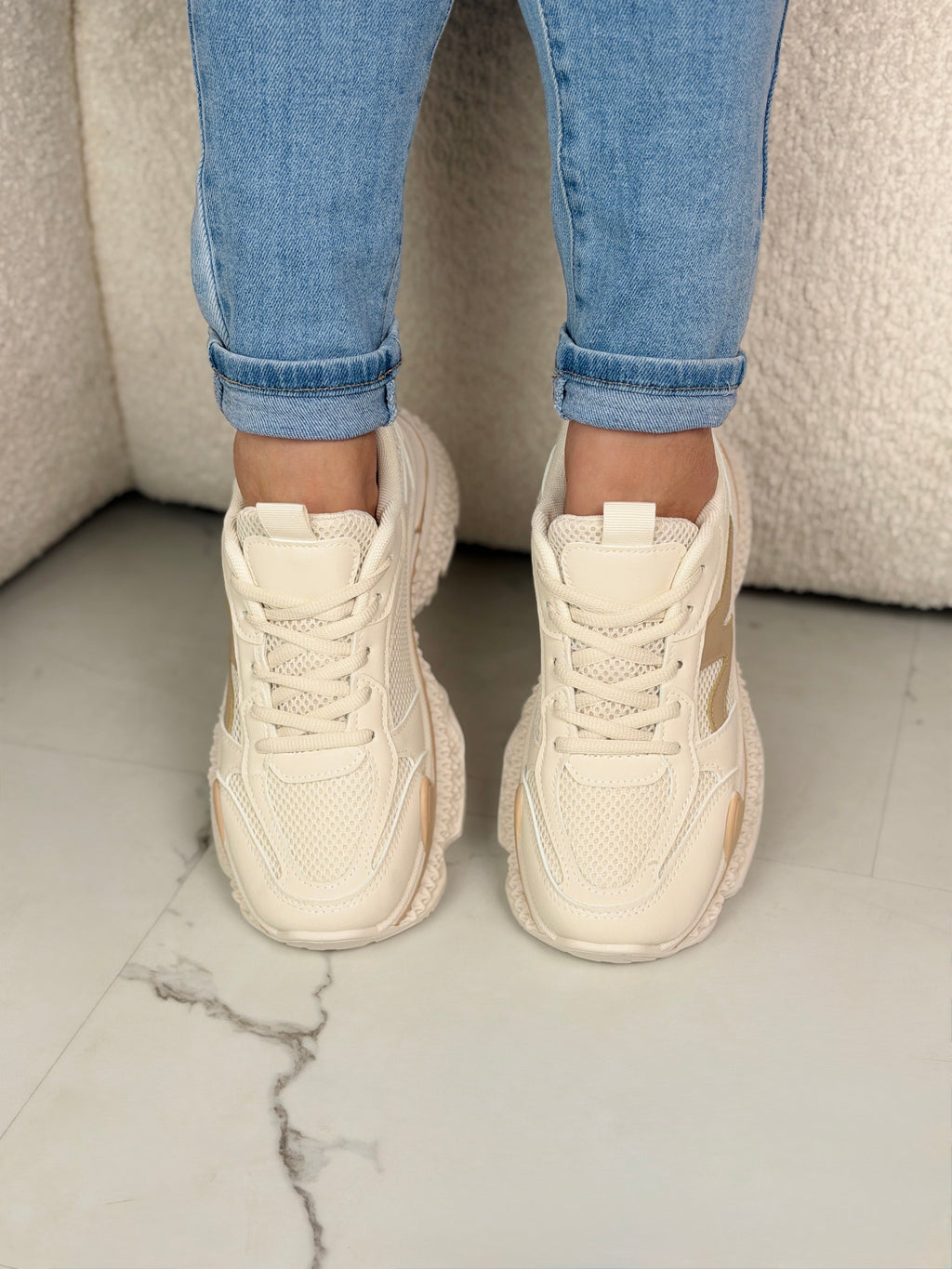 Zapatillas Cloud Chunky Beige