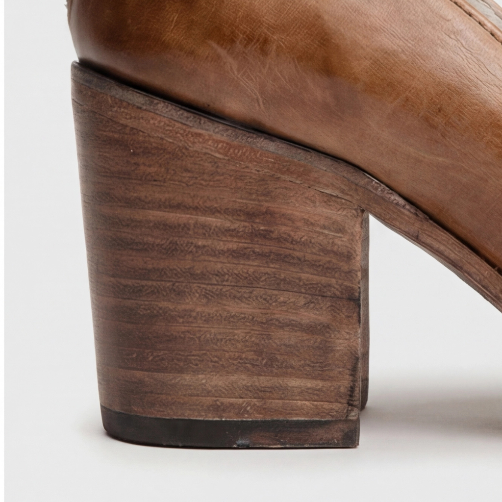 Nina | Sandalias de Mujer de Tacón Ancho con Tiras