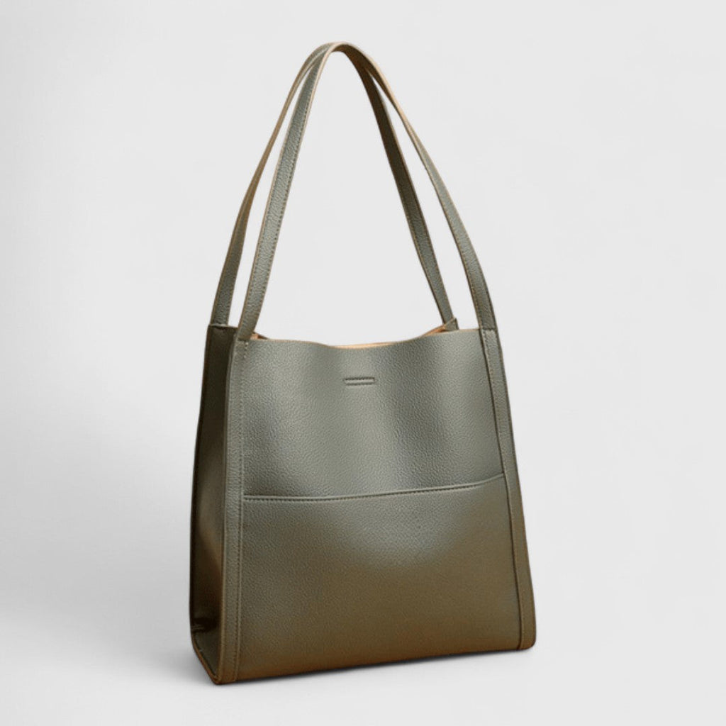 Plousia - Bolso de Hombro de Piel con Diseño Elegante