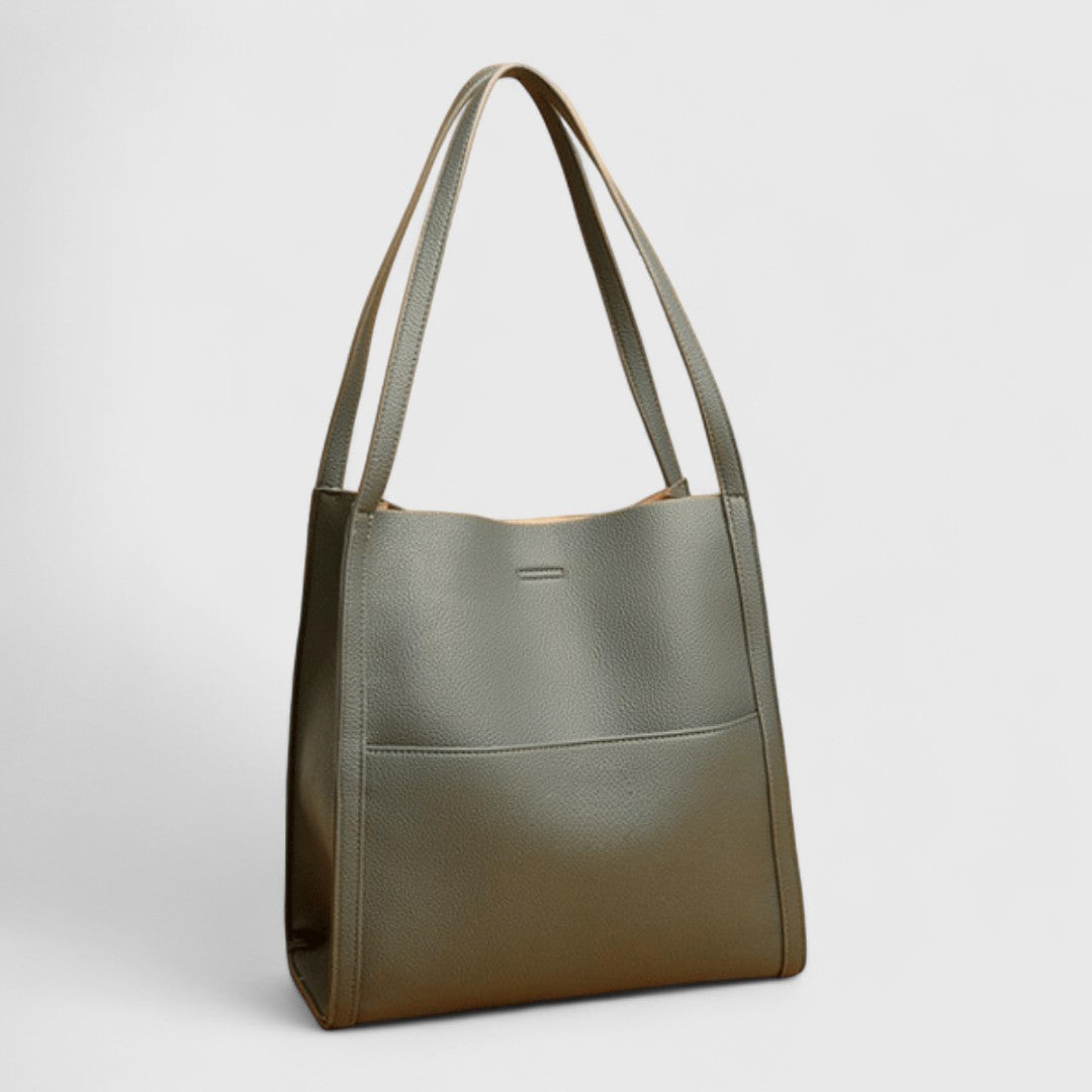 Plousia - Bolso de Hombro de Piel con Diseño Elegante