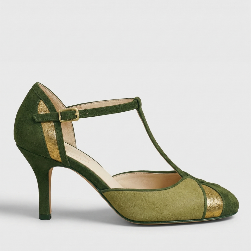 Coralise | Zapatos Destalonados de Mujer de Tacón Bajo Bicolor