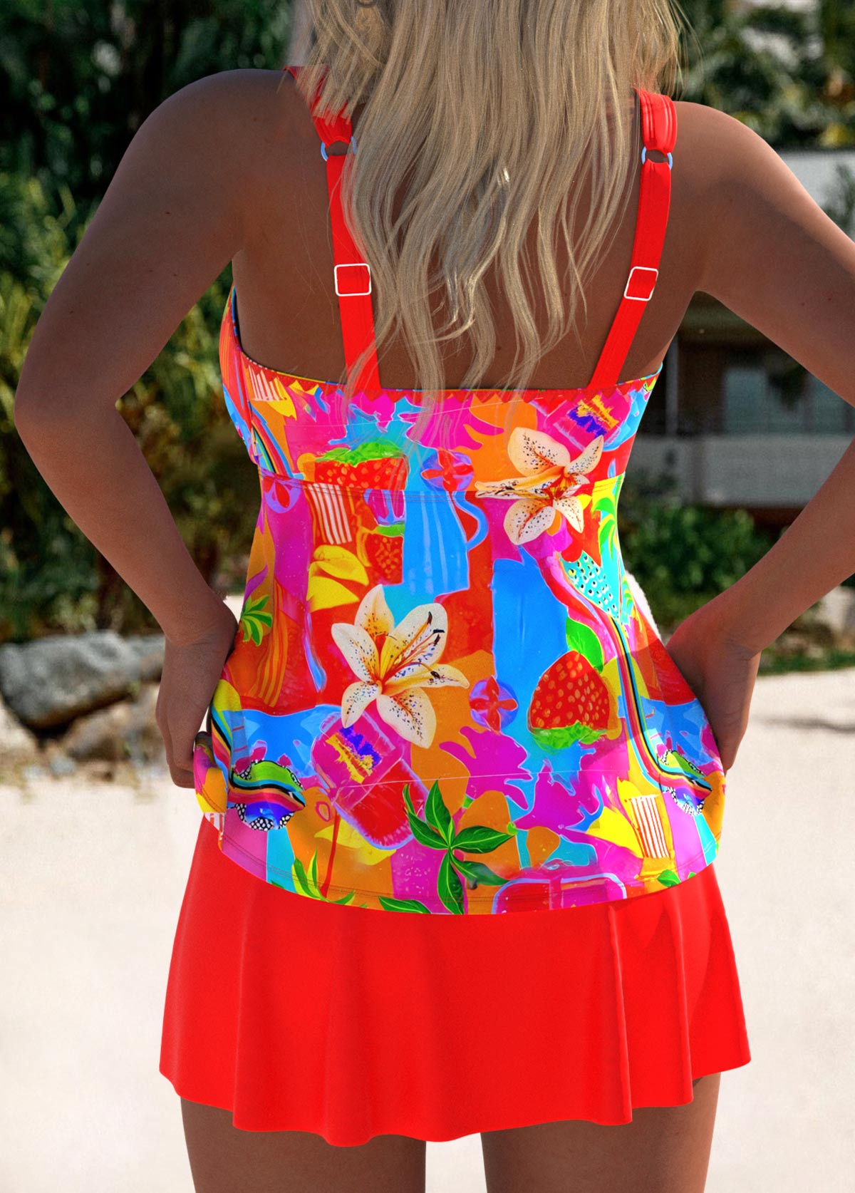 Eleanor | Vestido de baño tankini floral elegante