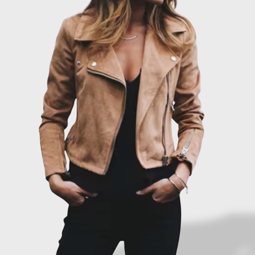 Isabel | Chaqueta corta de ante elegante