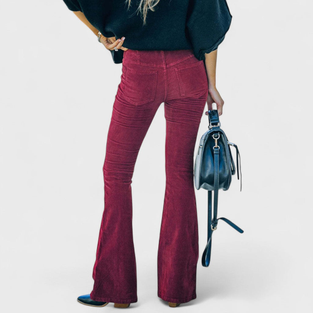 Chloe – Pantaloni svasati in velluto a coste
