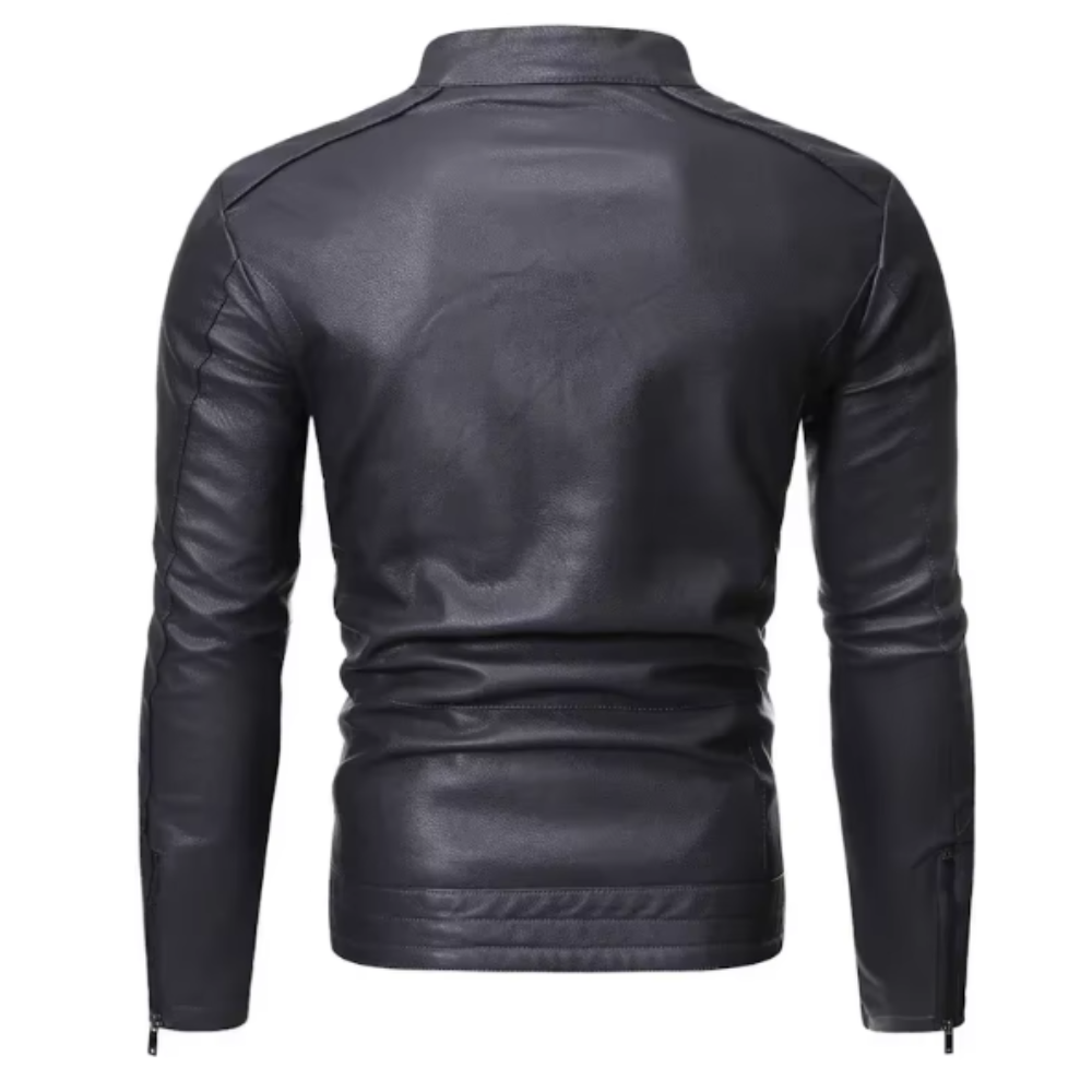 Chaqueta de cuero elegante