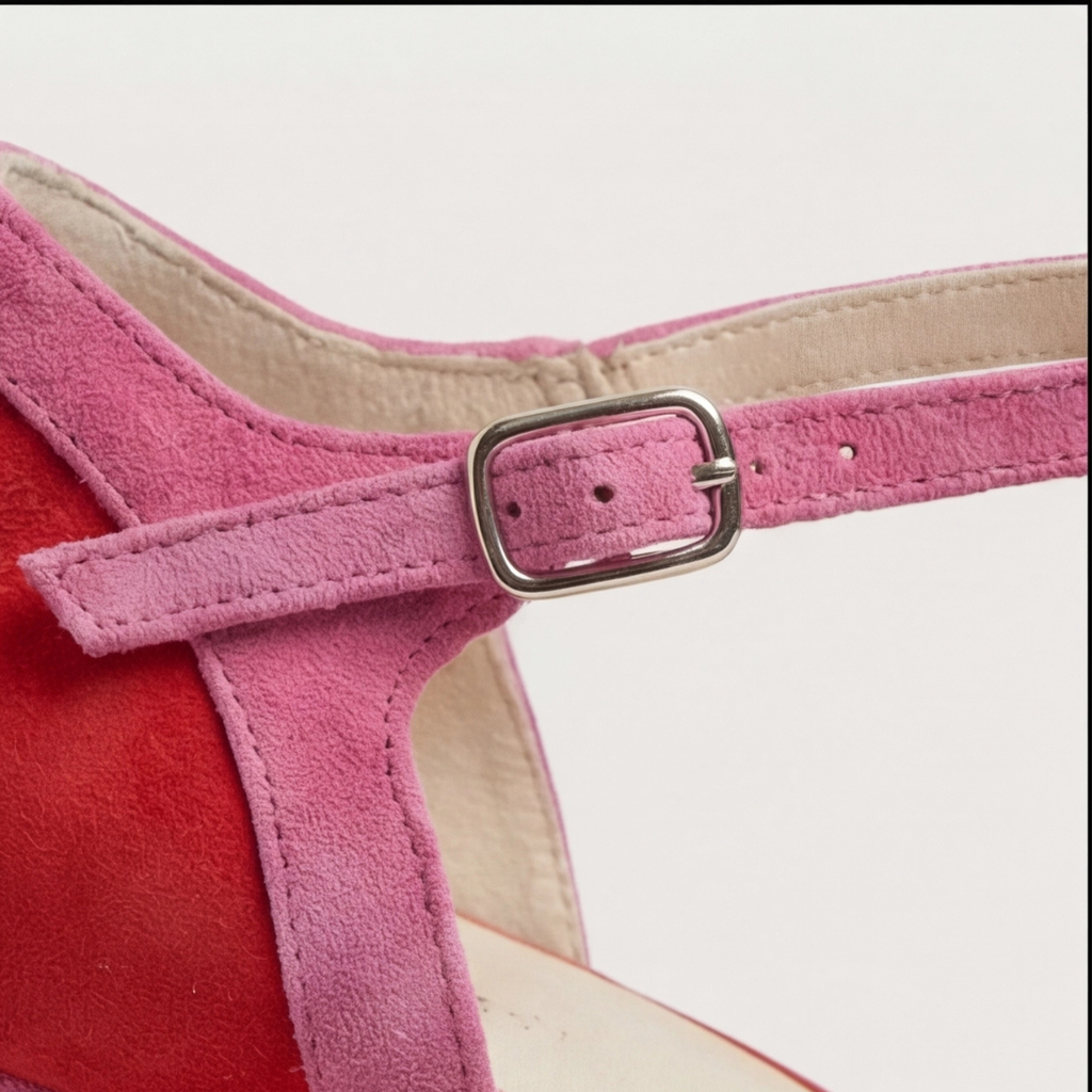 Lazariah | Sandalias de Mujer de Tacón Ancho con Tira al Tobillo