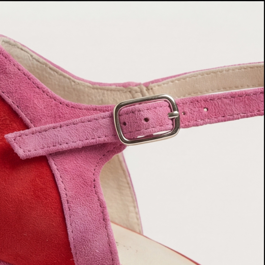 Lazariah | Sandalias de Mujer de Tacón Ancho con Tira al Tobillo