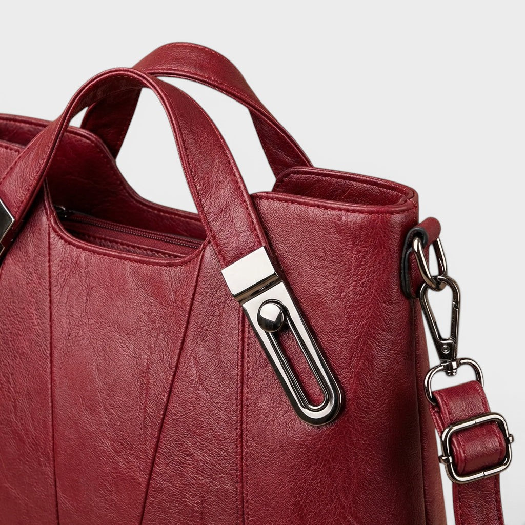 Milena - Elegante Bolso de Mano de Piel