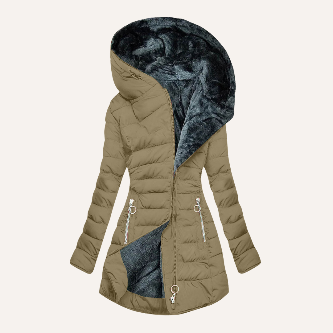 Chaqueta de Plumón con Forro de Pelo Ginnette™