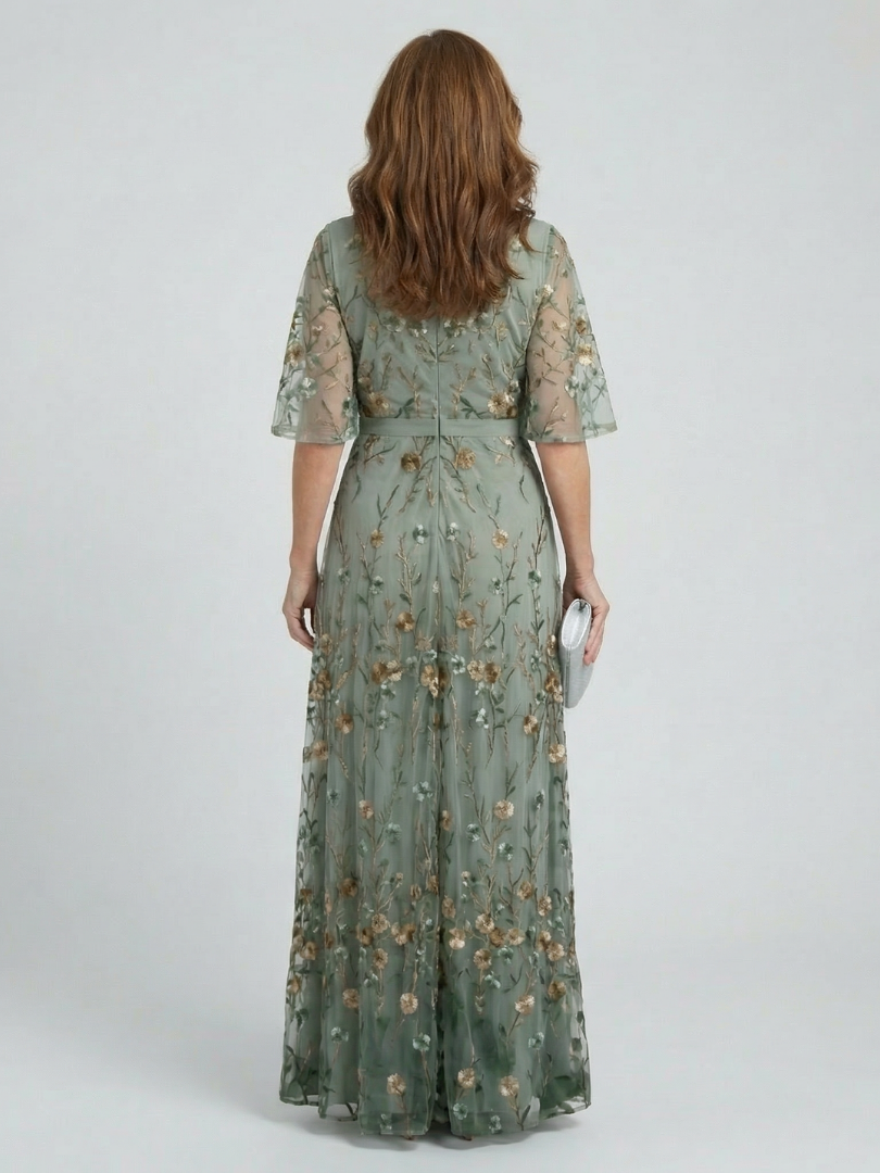 Valeria | Vestido maxi halter floral