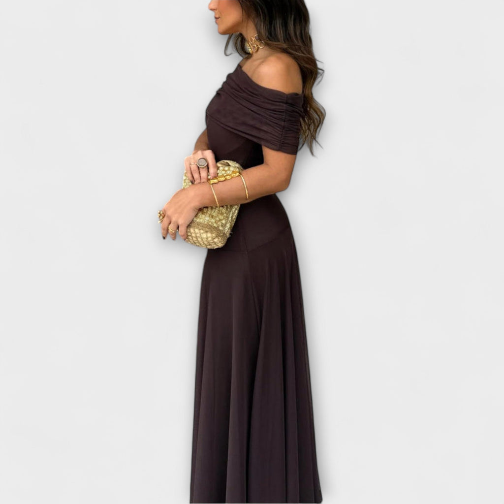 Louka - Toledo vestido maxi de un solo hombro