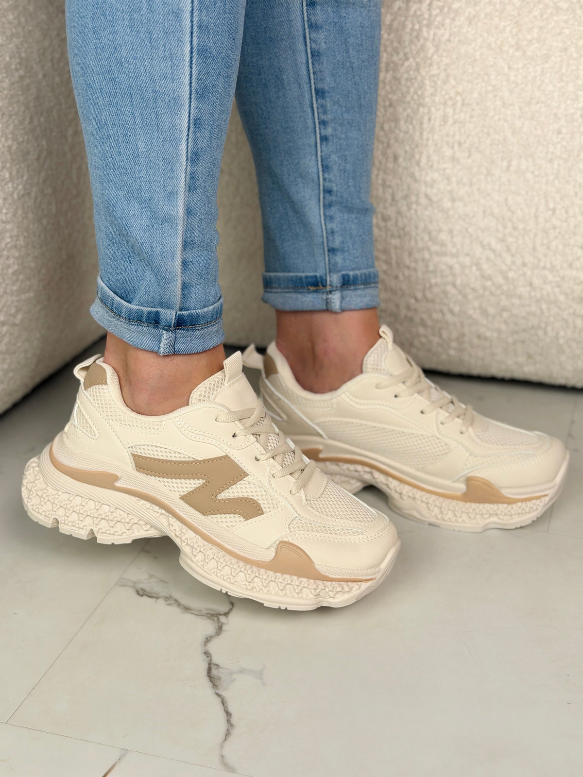 Zapatillas Cloud Chunky Beige