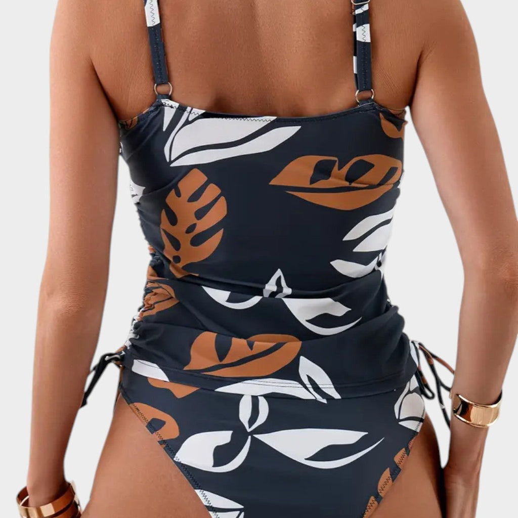 Carmen | Bikini con estampado tropical de hojas