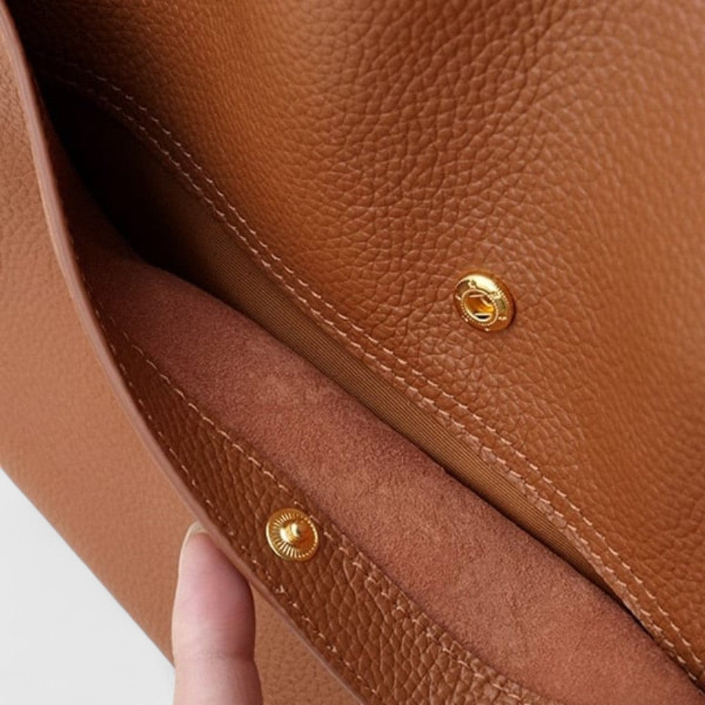 Plousia - Bolso de Hombro de Piel con Diseño Elegante