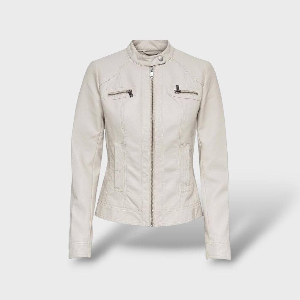 Chaqueta de polipiel para mujer