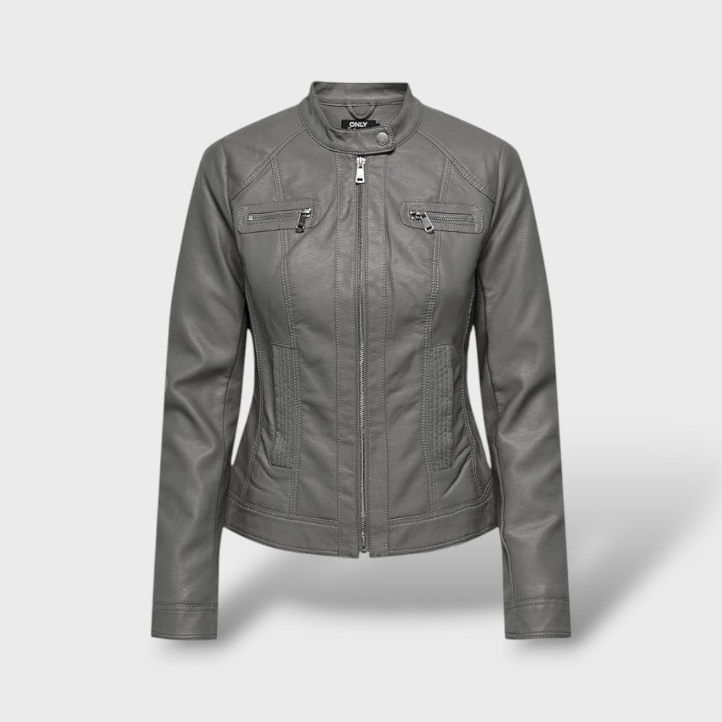 Chaqueta de polipiel para mujer