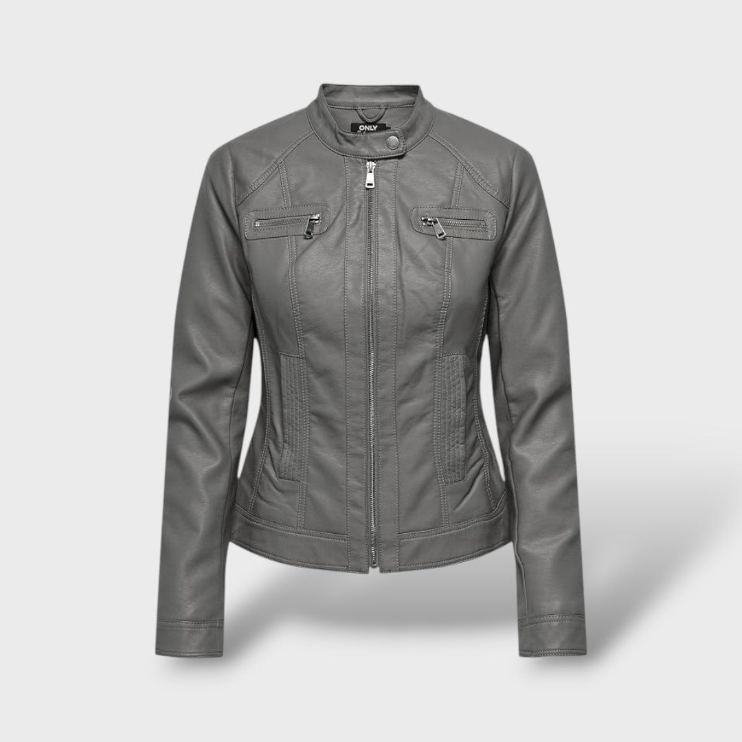 Chaqueta de polipiel para mujer
