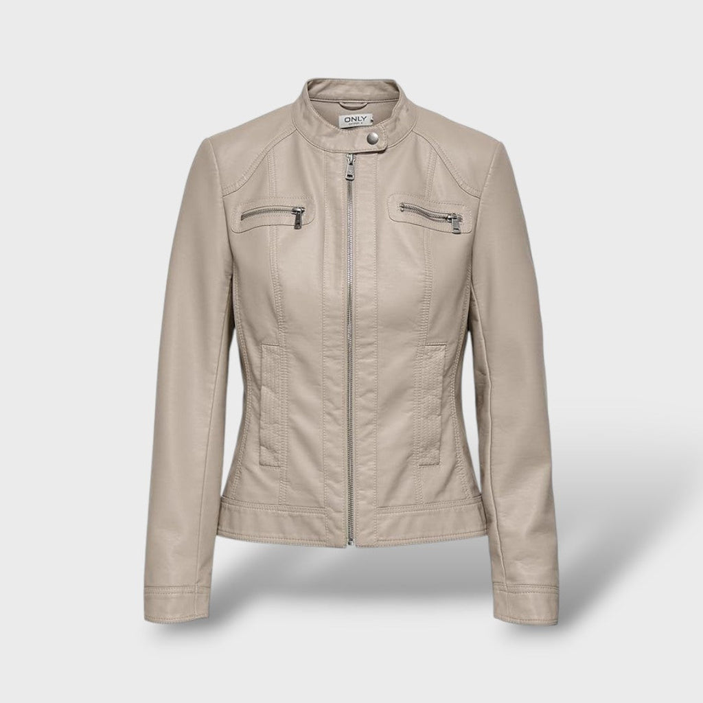 Chaqueta de polipiel para mujer