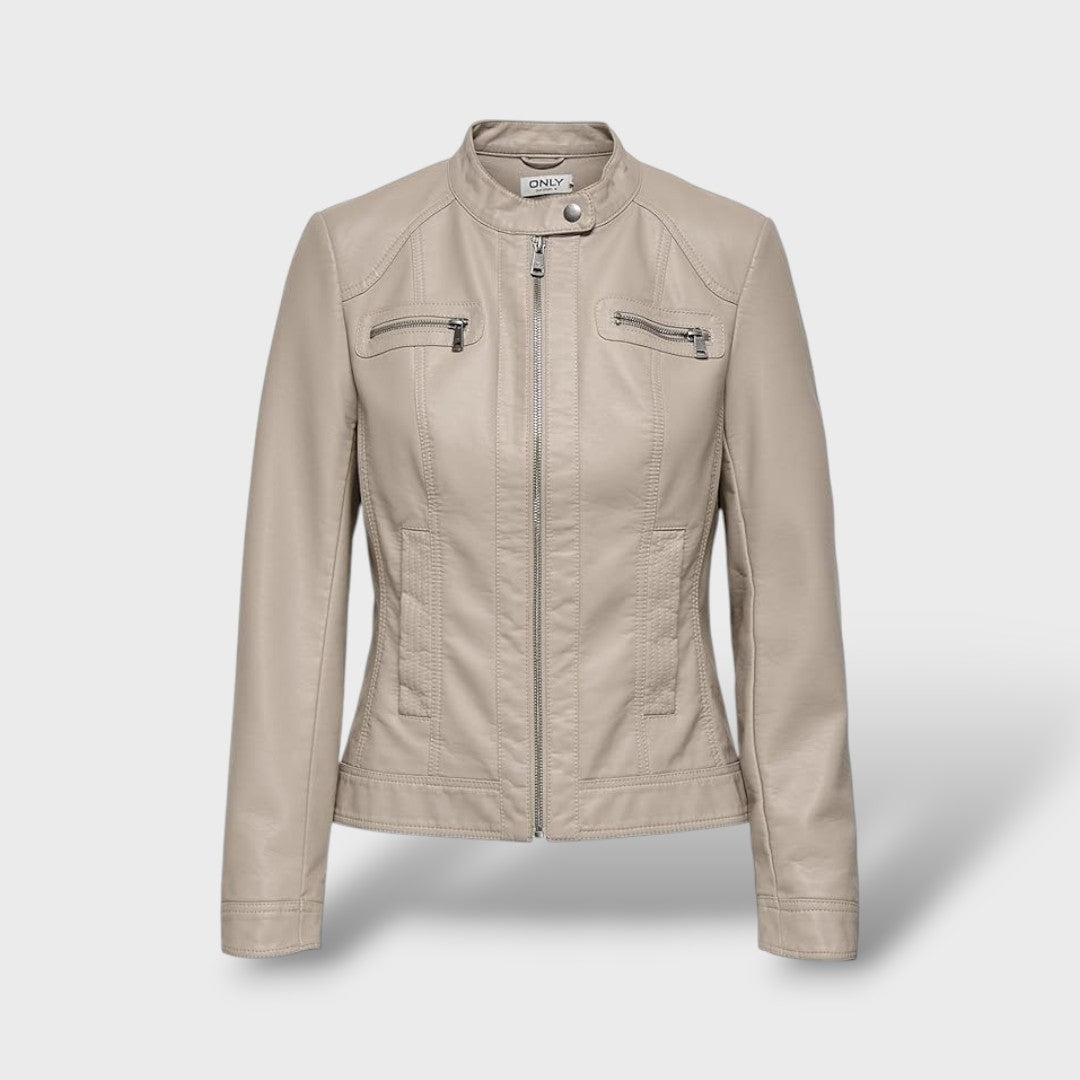 Chaqueta de polipiel para mujer
