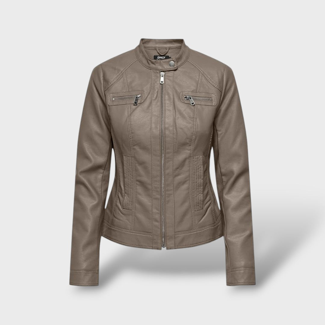 Chaqueta de polipiel para mujer