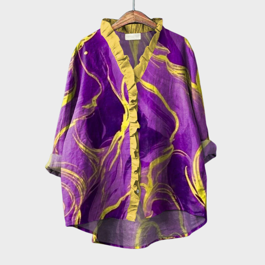Bonnie | Elegante Blusa de Verano de Lino