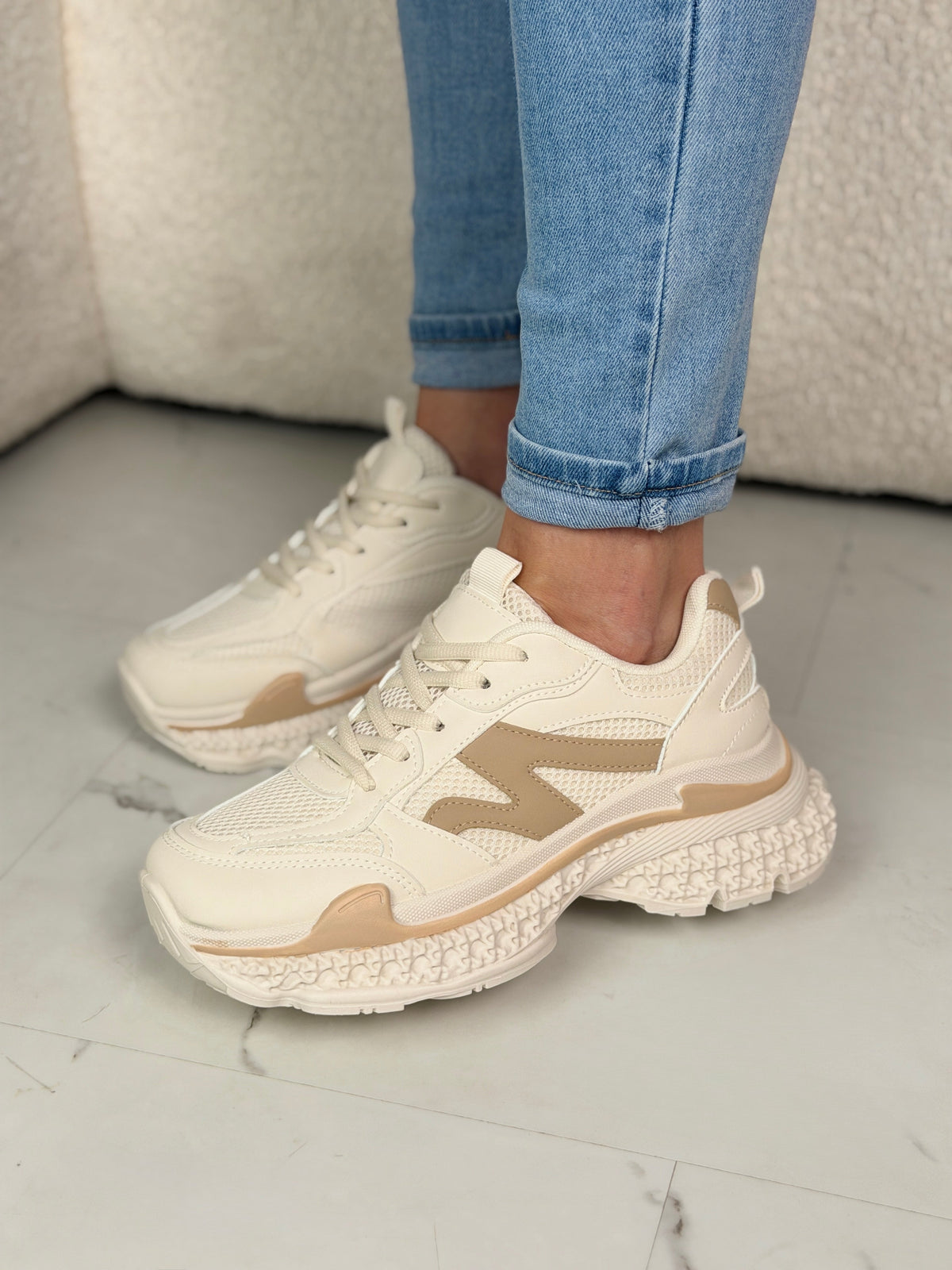 Zapatillas Cloud Chunky Beige