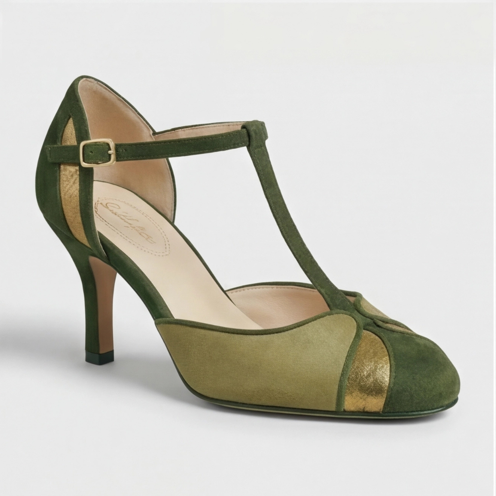 Coralise | Zapatos Destalonados de Mujer de Tacón Bajo Bicolor