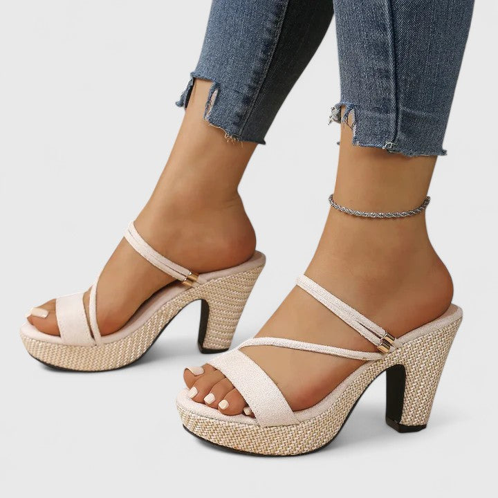 Lorienna | Zapatos de Mujer de Tacón de Aguja con Tiras