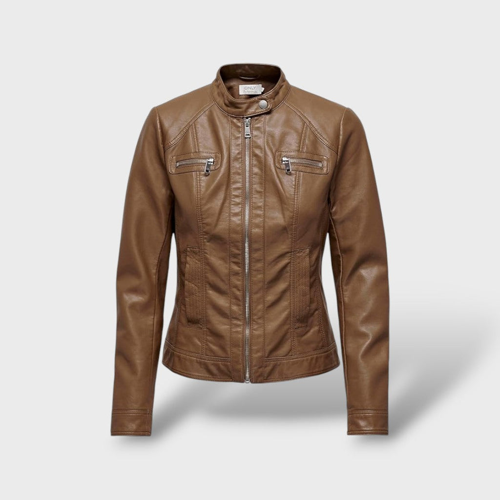 Chaqueta de polipiel para mujer
