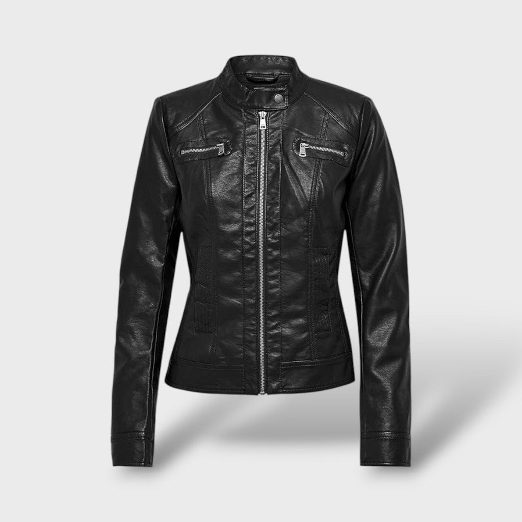 Chaqueta de polipiel para mujer