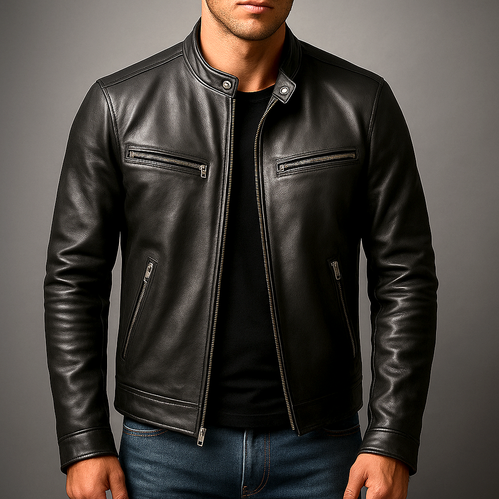 Chaqueta de cuero Vintage