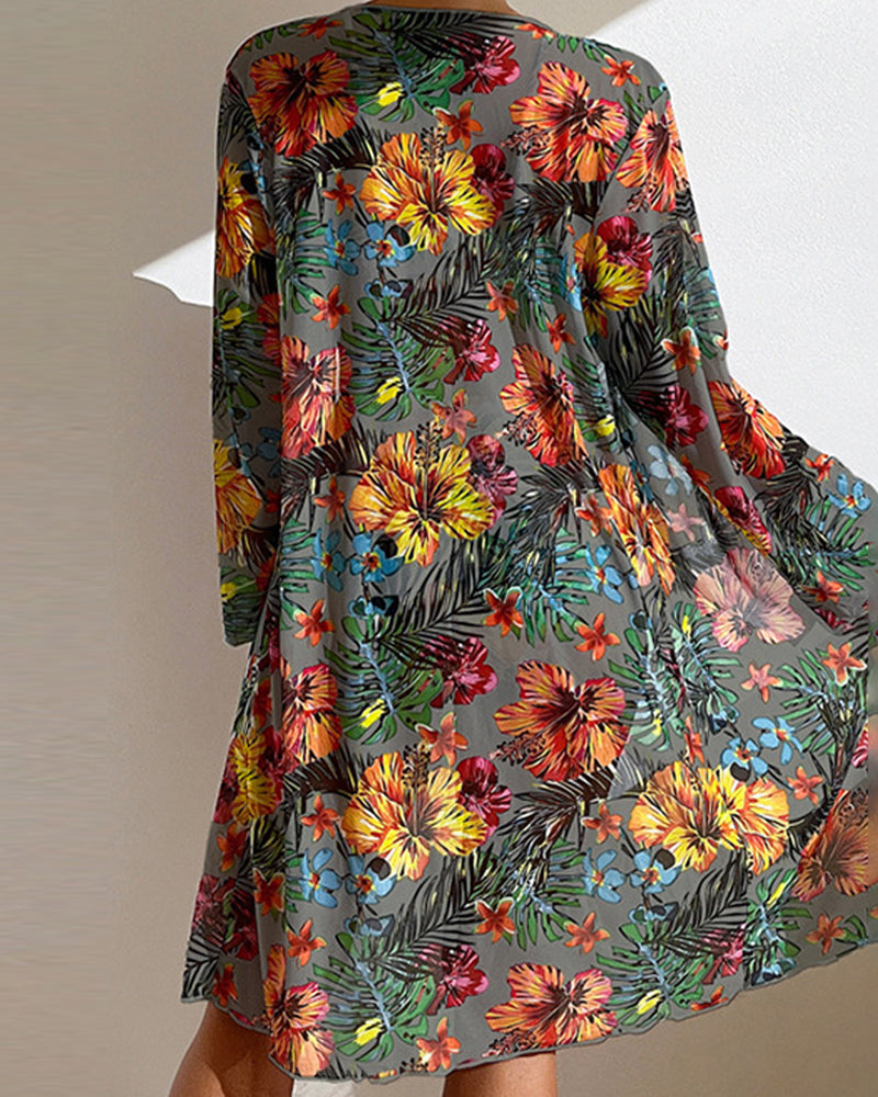 Paloma | Bikini con falda de flores