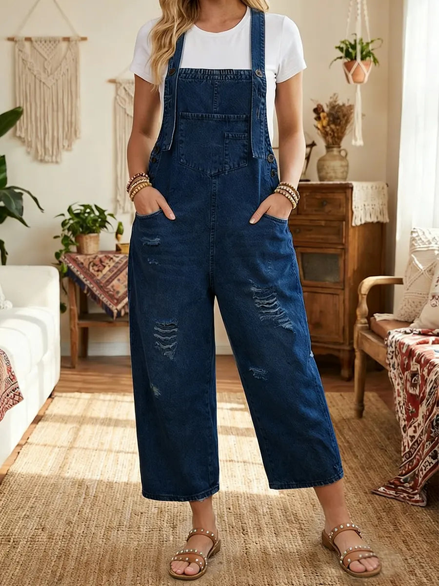 Aurevia™ | Mono de denim para jardinería con look vintage